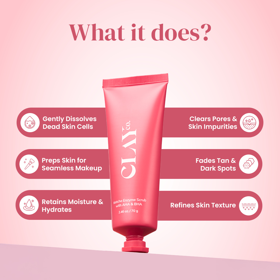 Matcha Enzyme Scrub with AHA & BHA | 70g