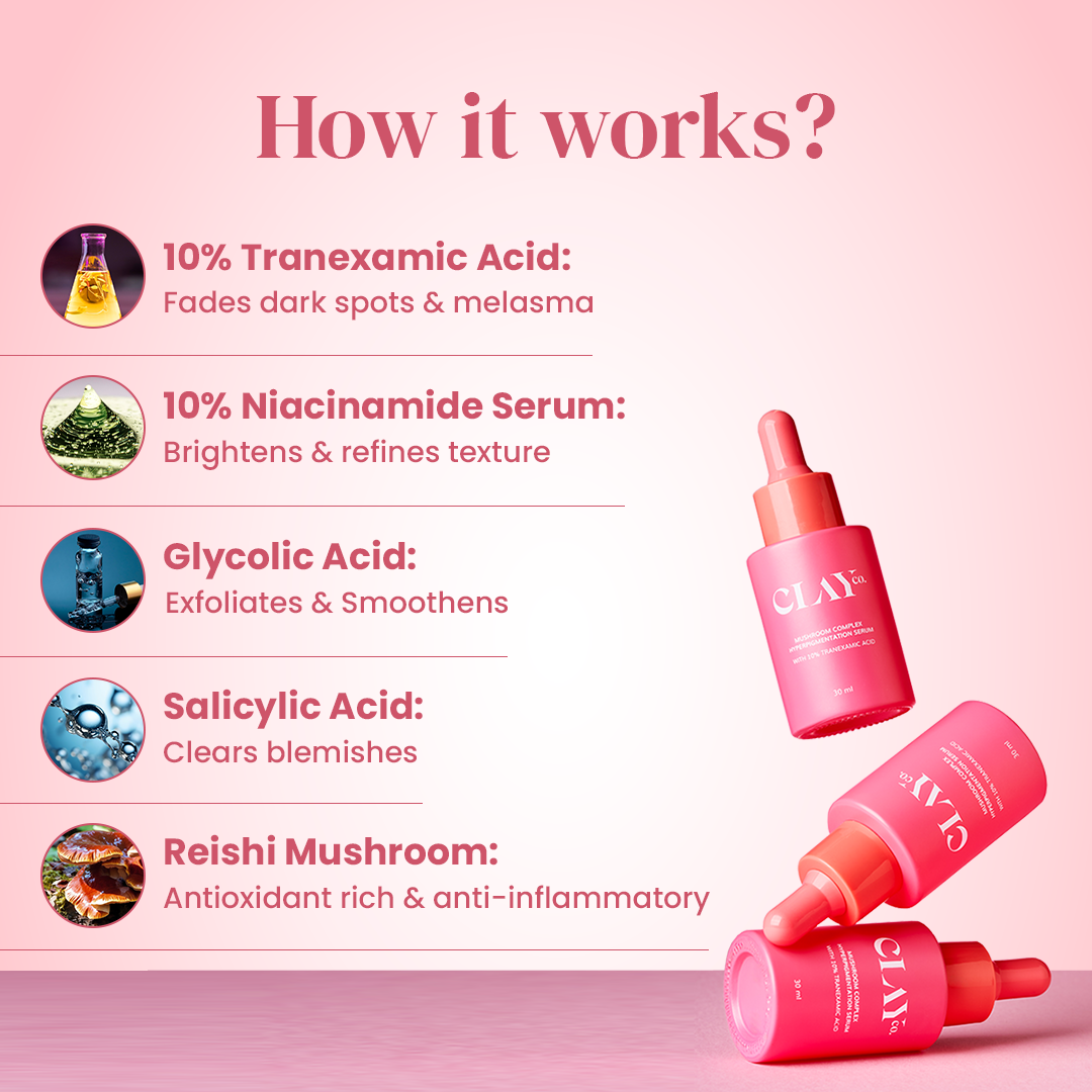 Hyperpigmentation Mushroom Complex with 10% Tranexamic Acid | 30 ml