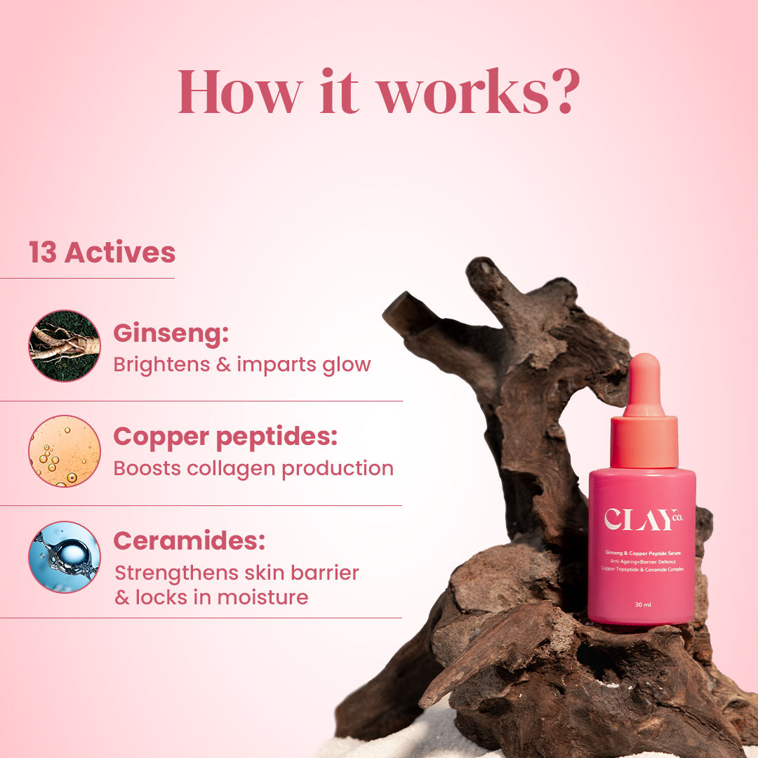 Collagen Boosting Ginseng & 2% Copper Peptide Power Serum | 30ml