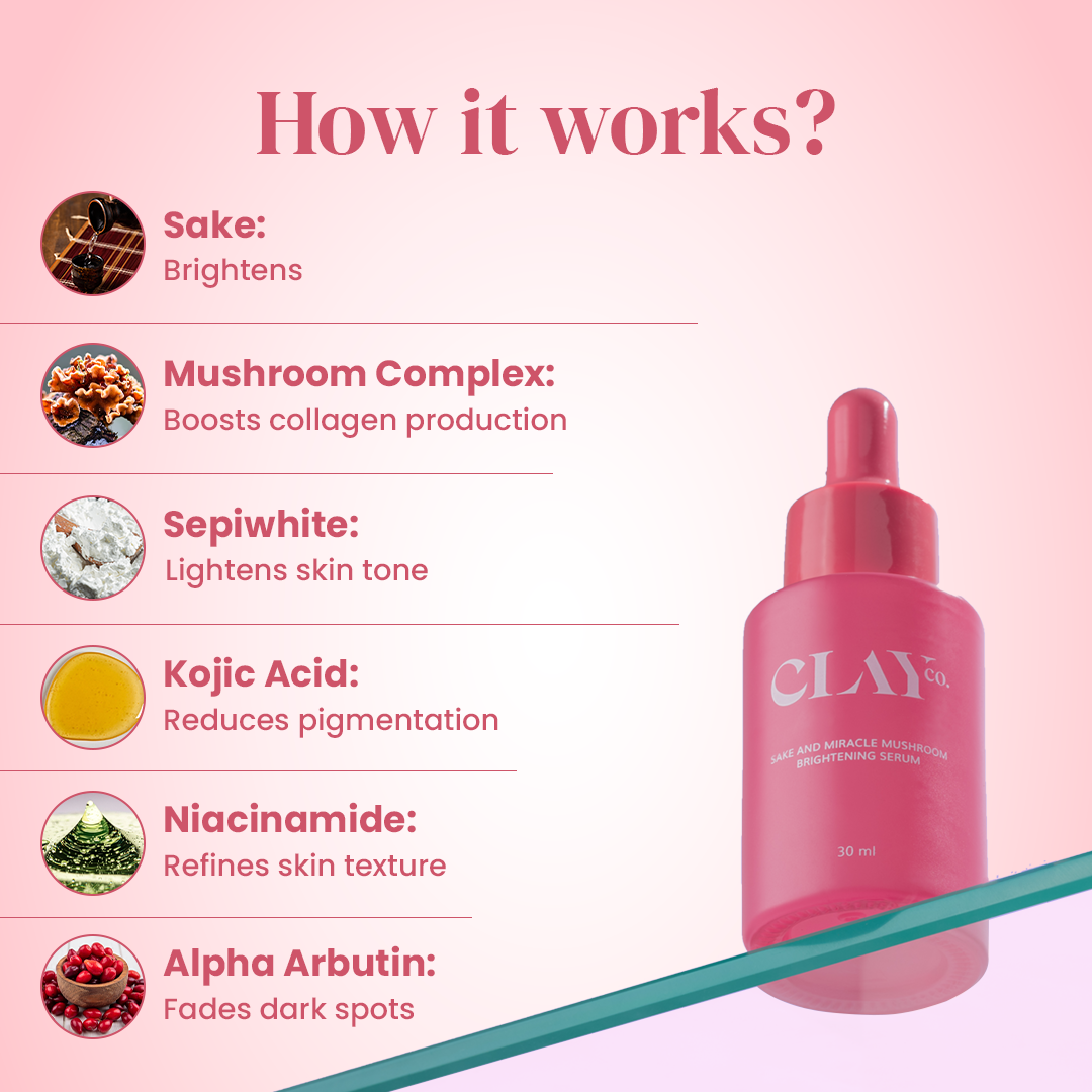 Skin Brightening Sake & Miracle Mushroom Serum | 30 ml