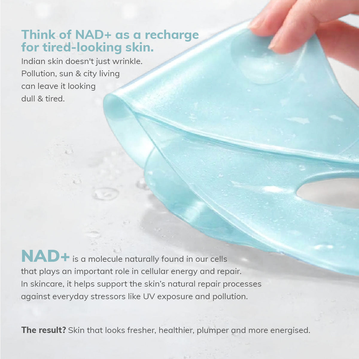 Panthenol & Niacinamide Cooling Sheet Mask with NAD+ | 35g