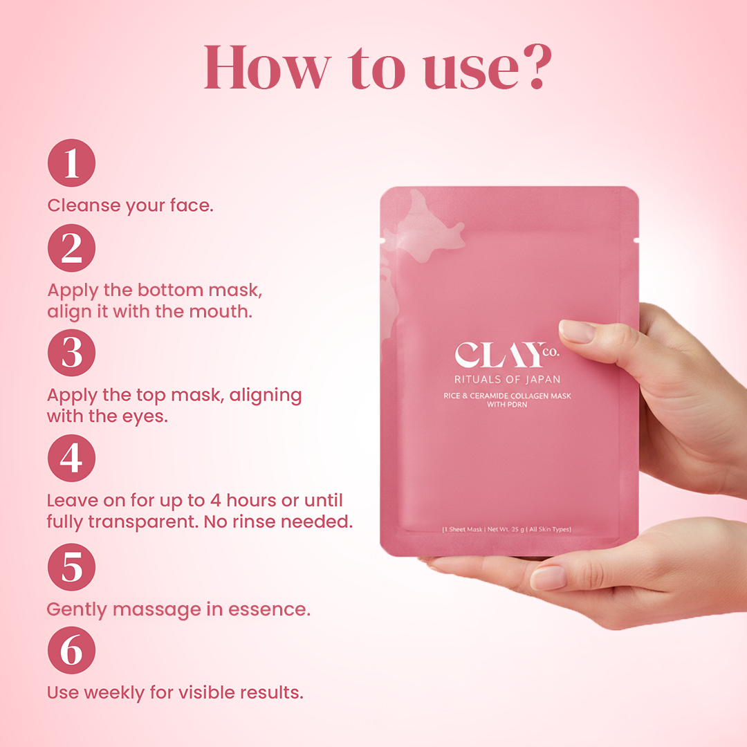 Rice & Ceramide Collagen Sheet Mask with PDRN - Set of 2 x 35g