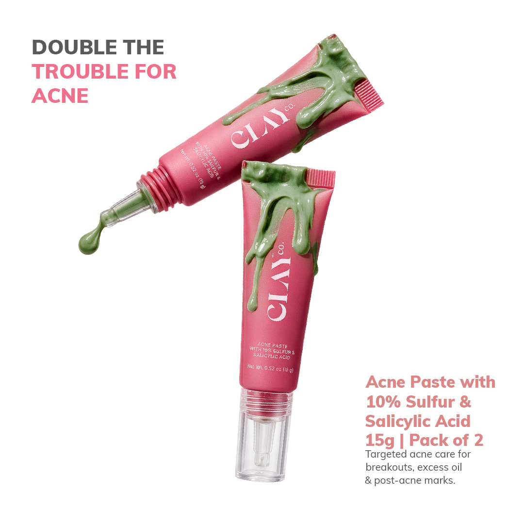Acne Paste with 10% Sulfur & Salicylic Acid | 15g | Pack of 2