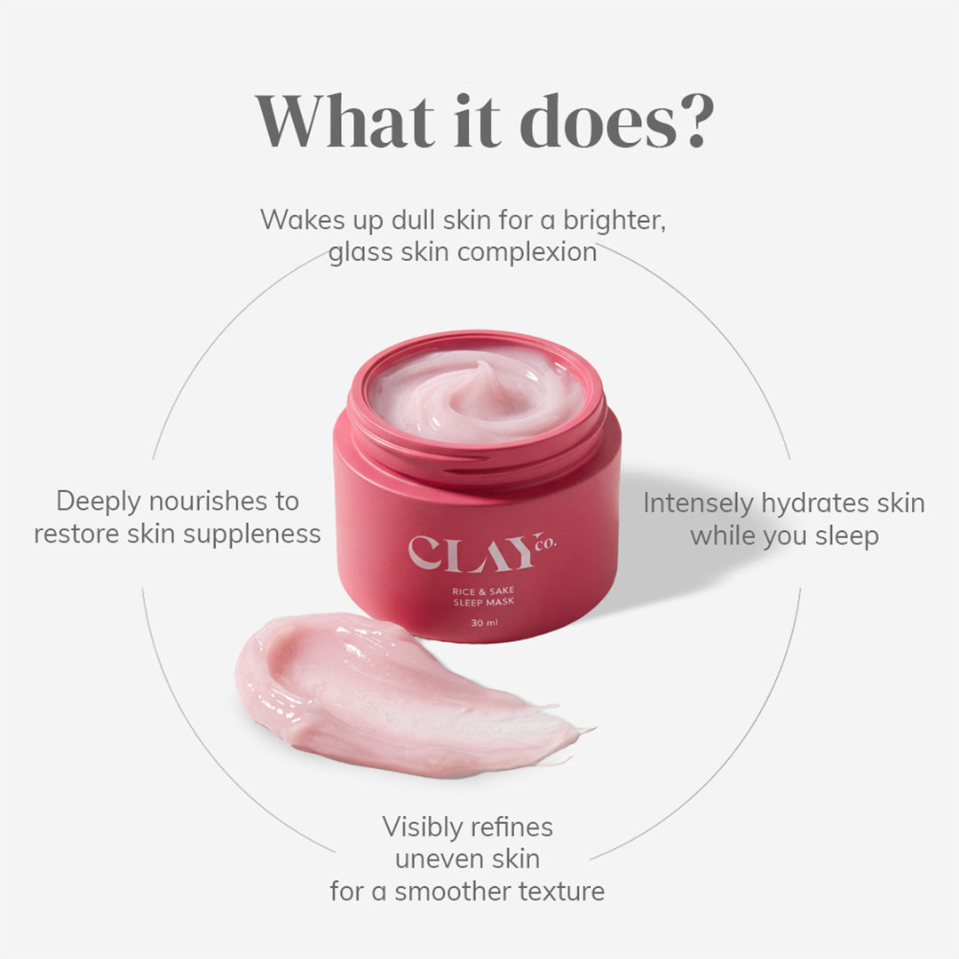 Brightening Rice & Sake Sleep Mask with Vitamin C | 30ml