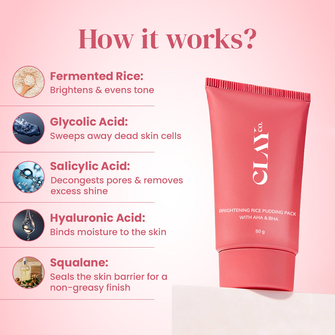 Detan Rice Pack with AHA & BHA | 50g