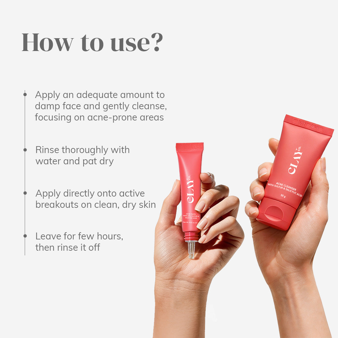 Acne Facewash (50g) + Acne Paste (15g) Bundle