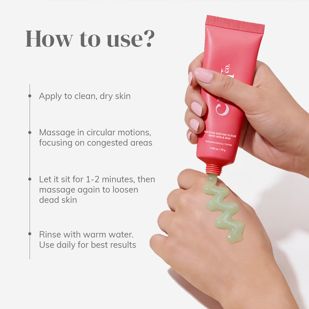 Matcha Enzyme Scrub with AHA & BHA | 70g