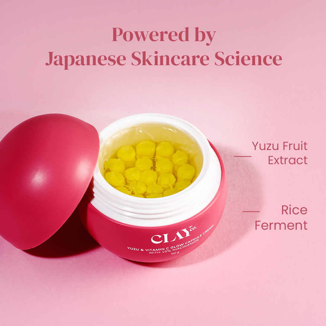 Yuzu & Vitamin C Glow Capsule Cream with 10% Niacinamide | 50g