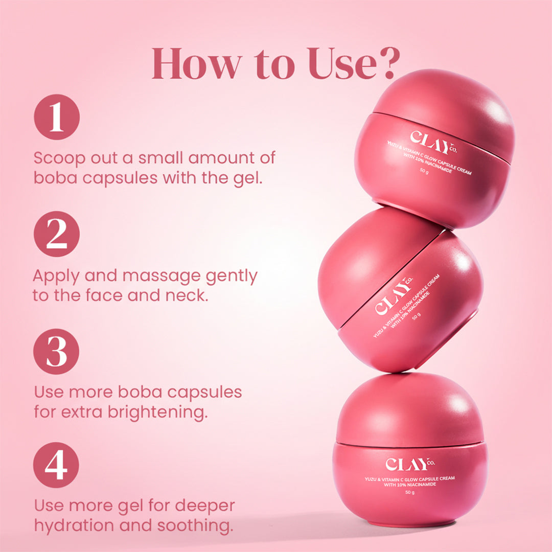 Yuzu & Vitamin C Glow Capsule Cream with 10% Niacinamide | 50g