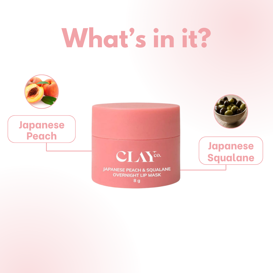 Japanese Peach & Squalane Overnight Lip Mask | 8g