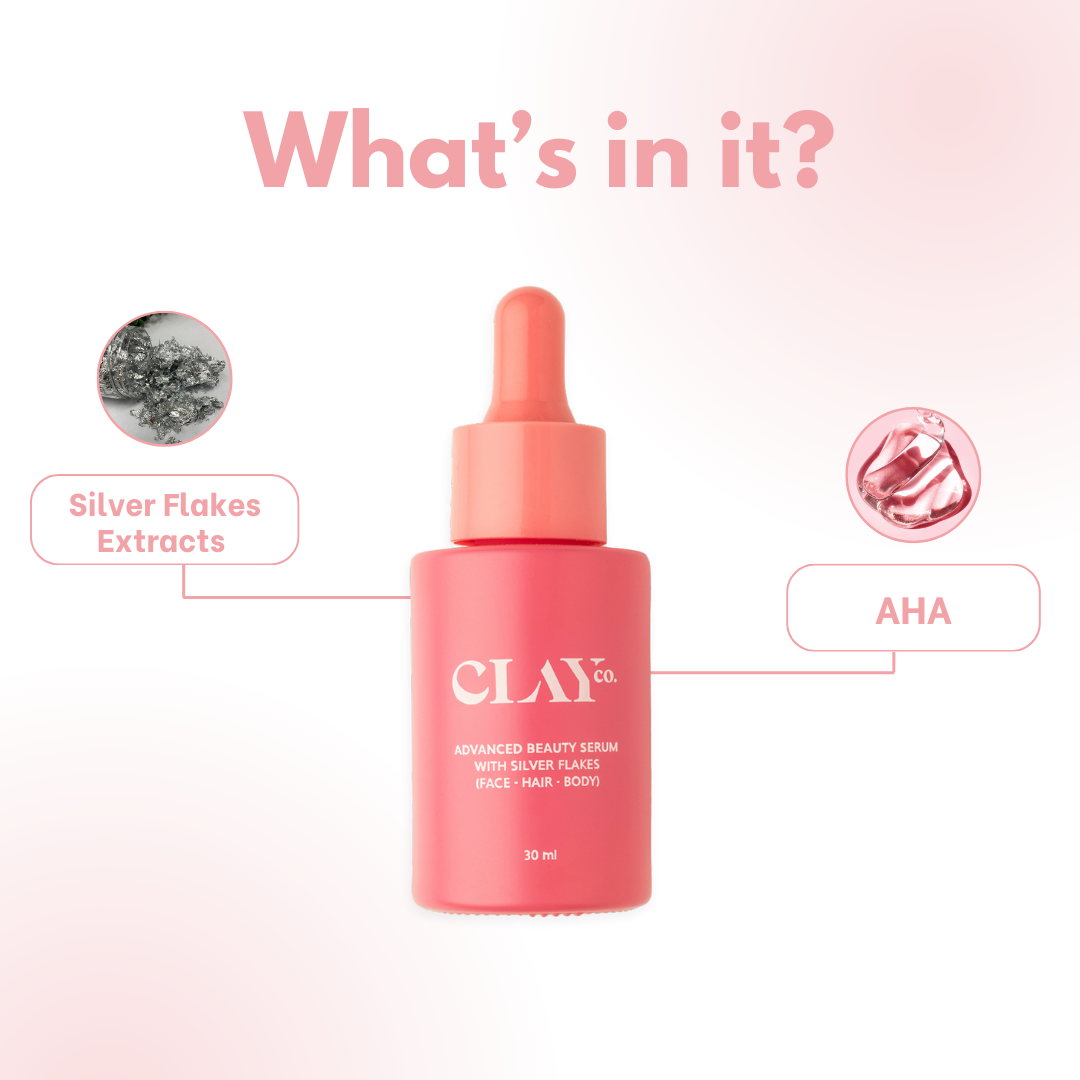 Silver Flakes & AHA Infused Serum | 30ml