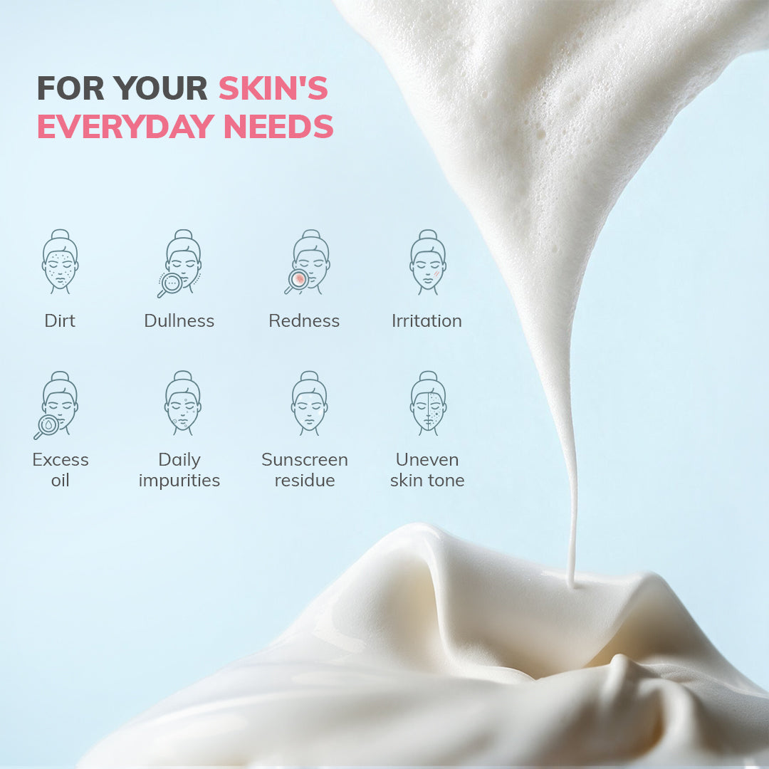 Foam-to-Cream Cleanser with Hyaluronic Acid & Ceramides | 50ml