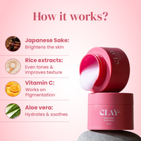 Brightening Rice & Sake Sleep Mask with Vitamin C - Set of 2 x 50ml