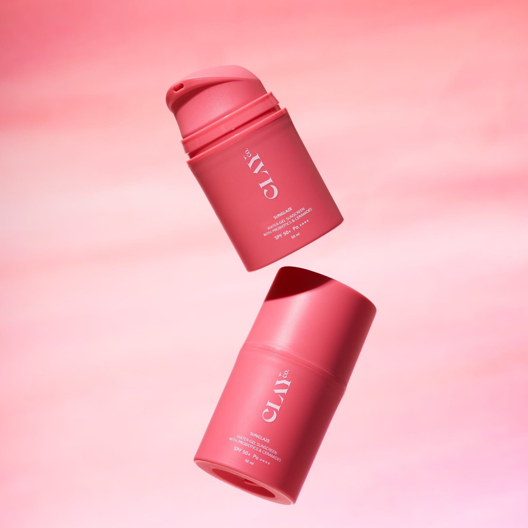 ClayCo Sunglaze Sunscreen SPF 50 PA ++++ With Probiotic & Ceramides (50ml) At Nykaa, Best Beauty Products Online