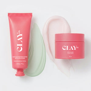 Matcha Enzyme Scrub (70g) + Rice & Sake Sleep Mask (50ml) Bundle