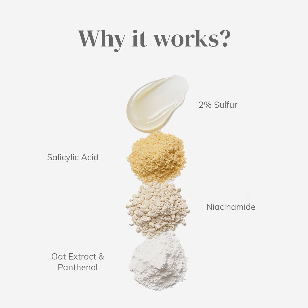 Acne Face Wash with 2% Sulfur & Salicylic Acid | 50g