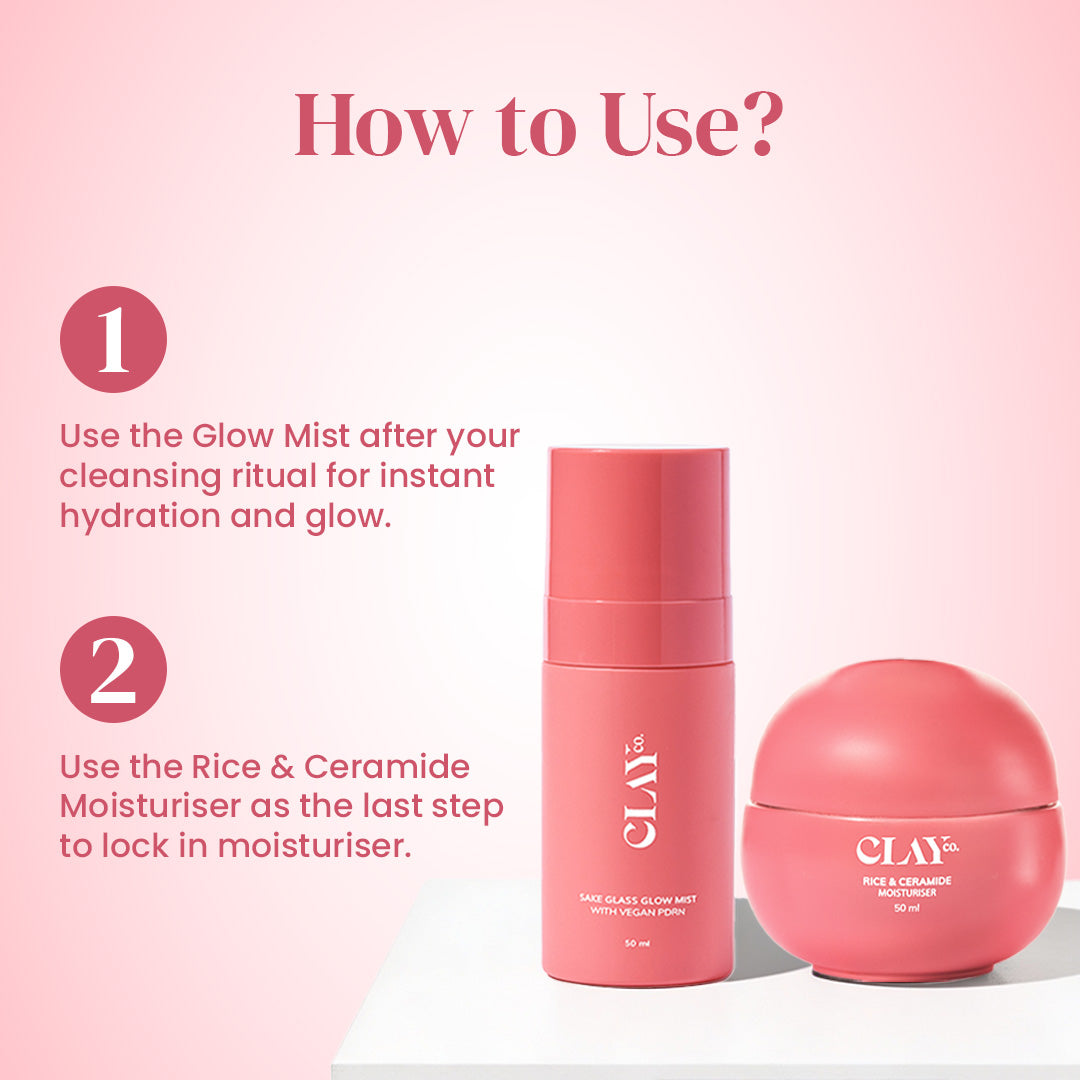 Double Moisturisation Set - Glow Mist (50ml) + Moisturiser (50ml)