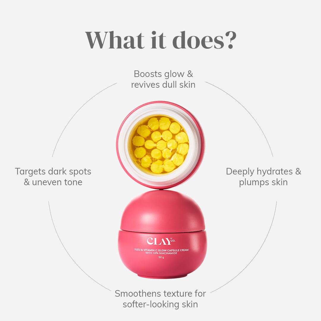 Yuzu & Vitamin C Glow Capsule Cream with 10% Niacinamide | 50g