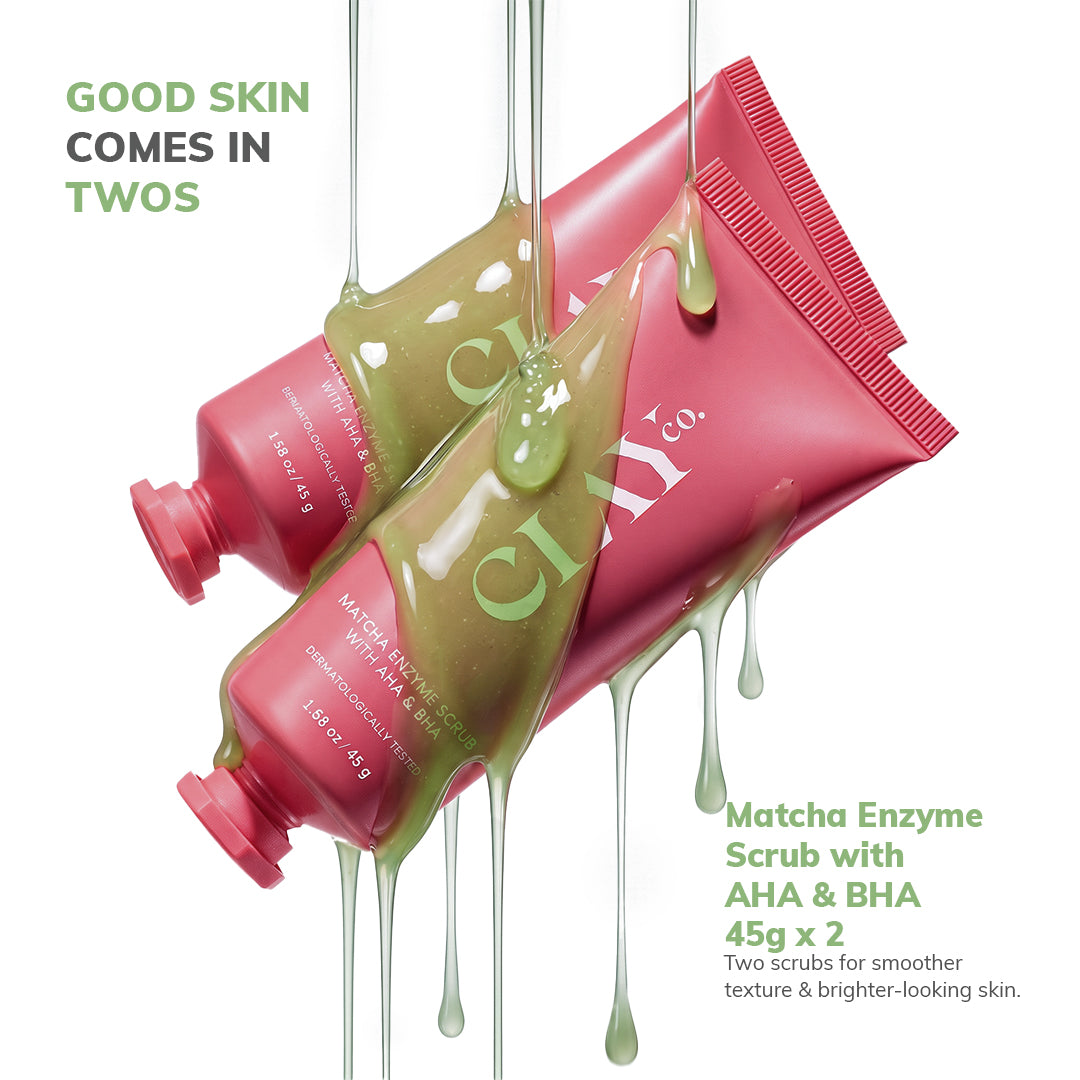 Matcha Enzyme Scrub with AHA & BHA | 45g x 2