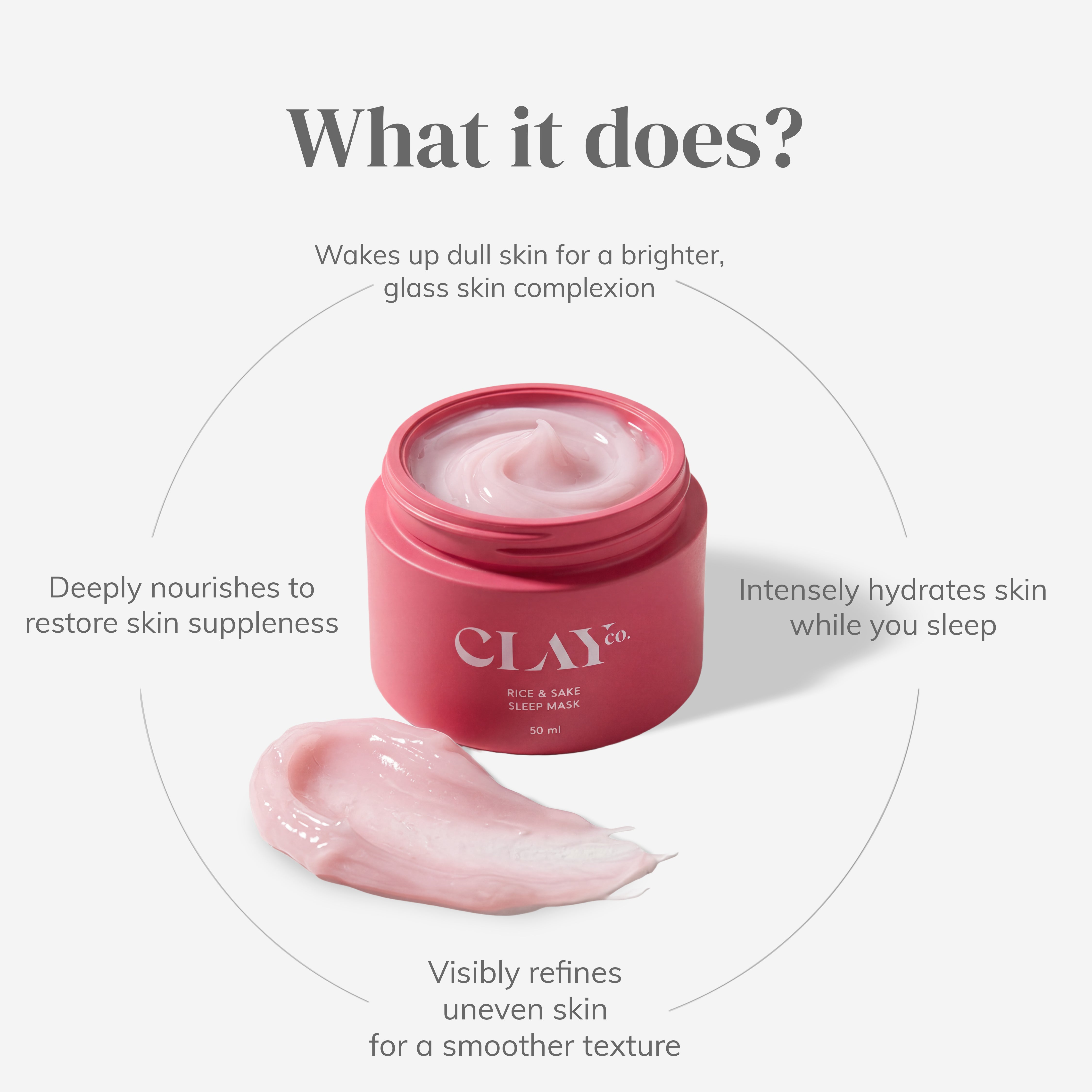 Brightening Rice & Sake Sleep Mask with Vitamin C | 50ml