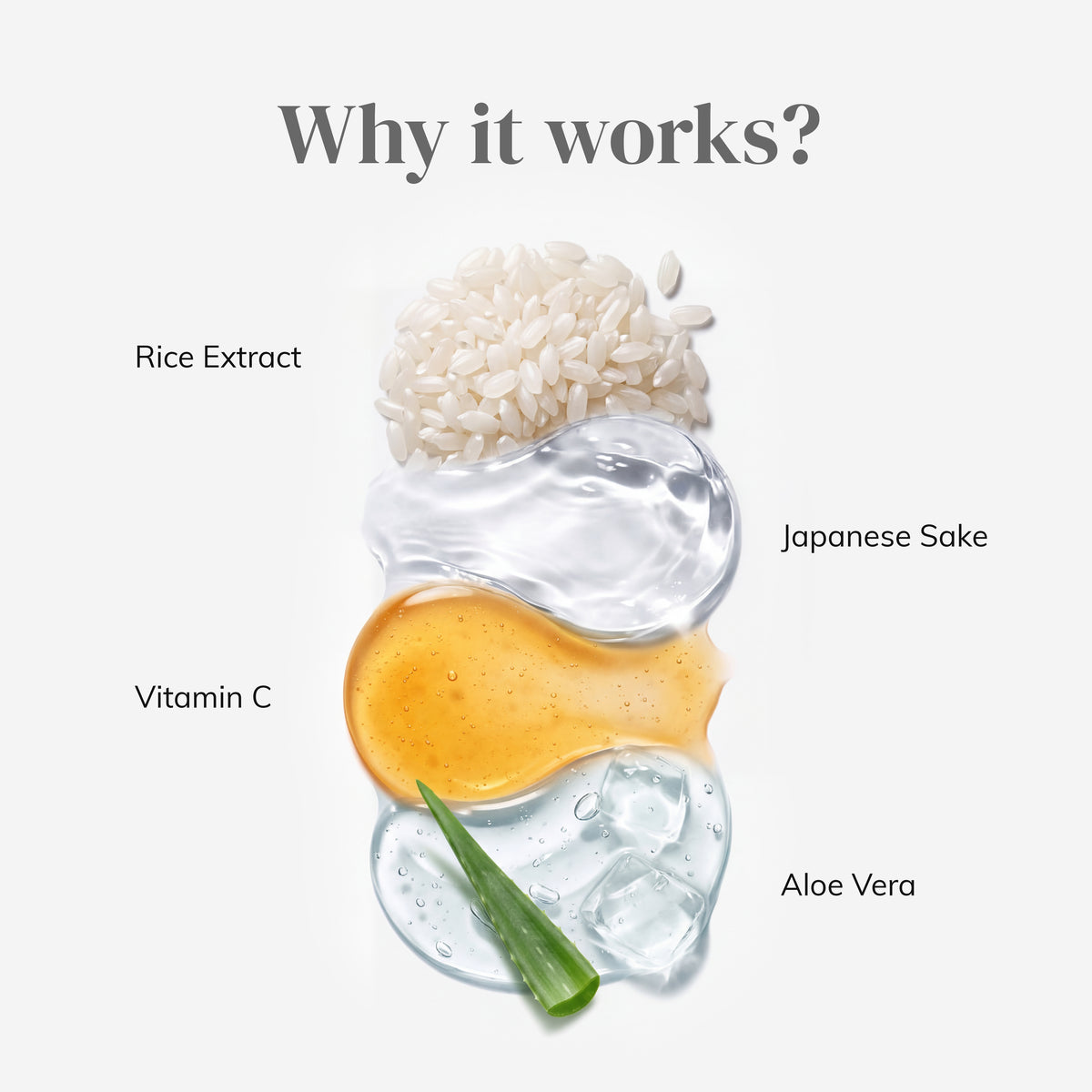 Sake Rice Mask Brightening Rice & Sake Sleep Mask with Vitamin C | 50ml