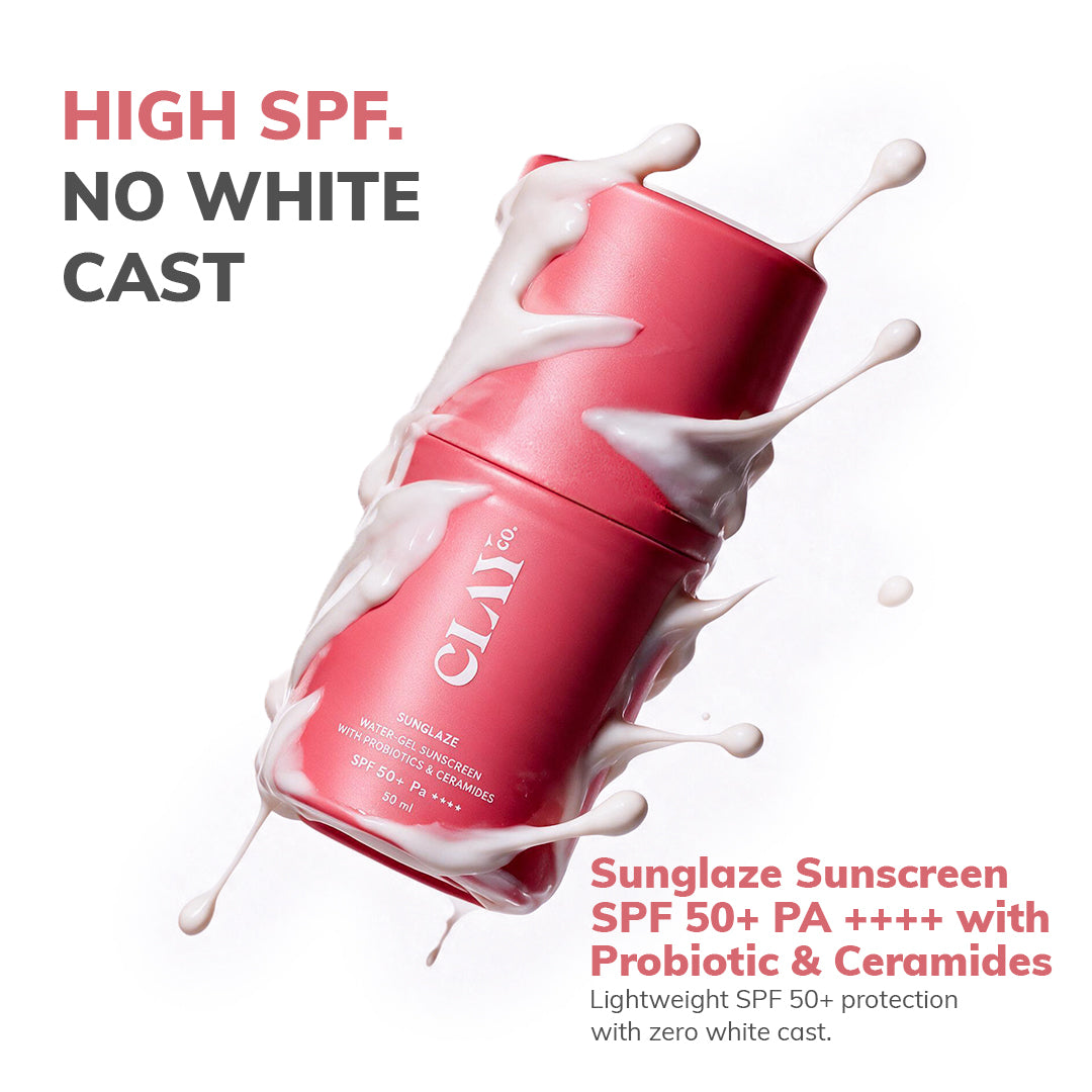 Sunglaze Sunscreen SPF 50+ PA ++++ with Probiotic & Ceramides | 50ml