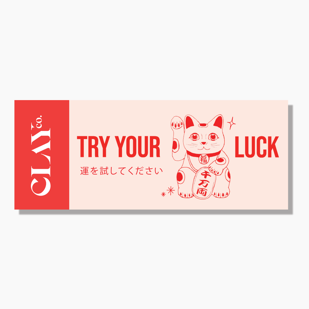 Japanese Lucky Cat Scratch Card